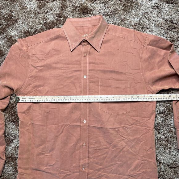 Bugatchi Uono Men's Shirt Size Large Button Down Orange - Picture 6 of 10
